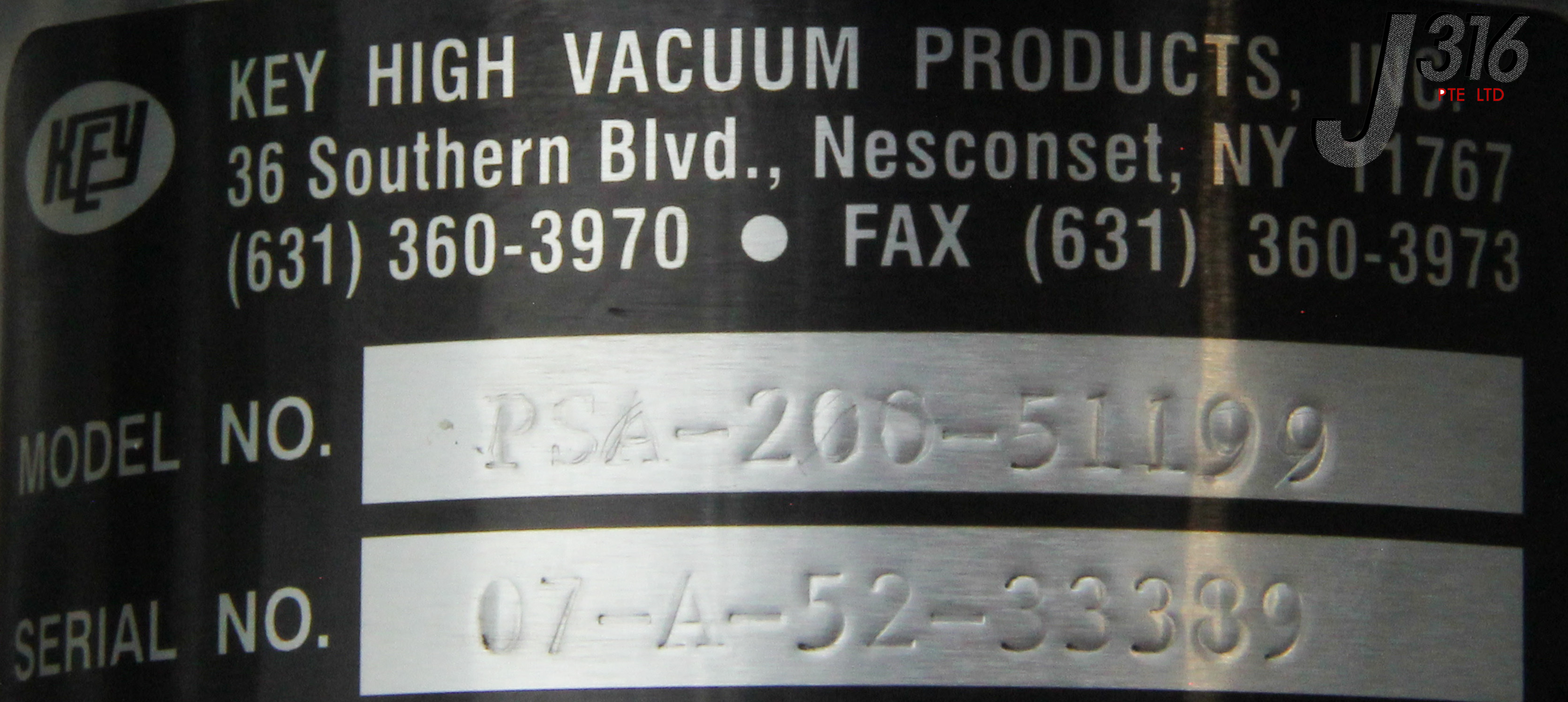 8331 KEY HIGH VACUUM 2-WAY ANGLE VALVE PSA-200-51199 | eBay